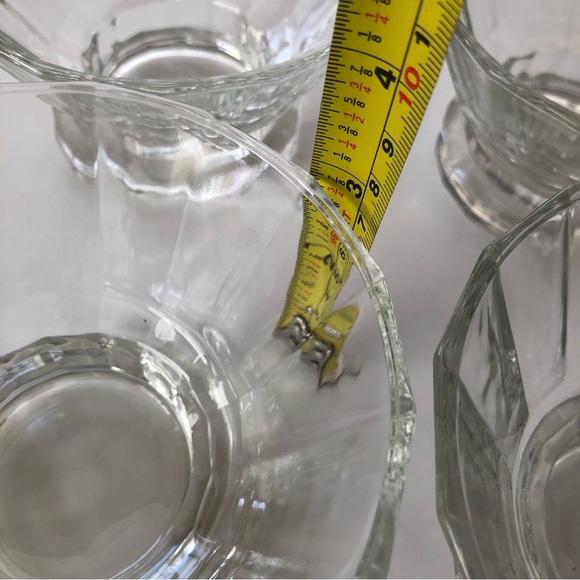 Set of 4 Clear Glass Custard Cups Ramekins Fruit Dessert Cocktail Bowls - Picture 3 of 7